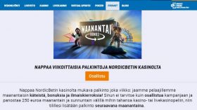 nordicbet viikkobonukset
