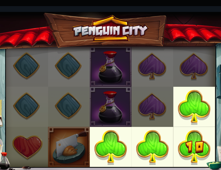 Penguin City on uskomaton kolikkopeli