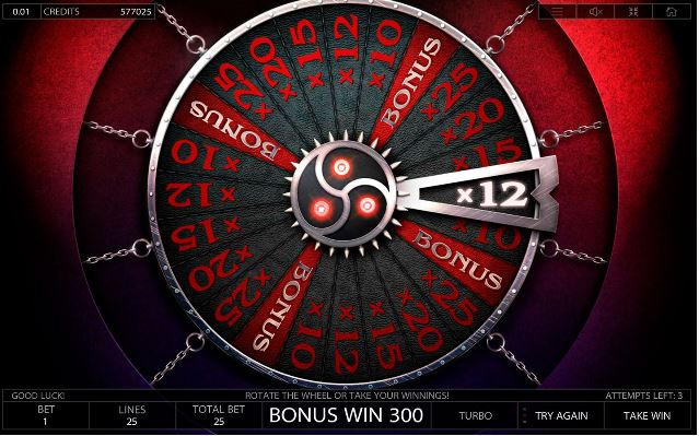 taboo slot bonus feature