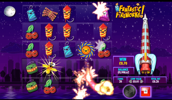 Fantastic Fireworks Free spins