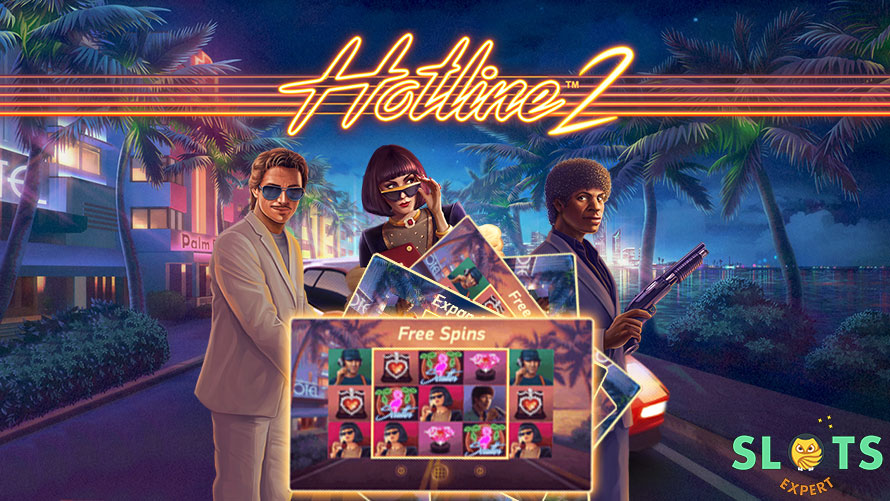 Make exciting winnings in classic 80s style on Hotline 2 slot game 1 Hotline-2-slot
